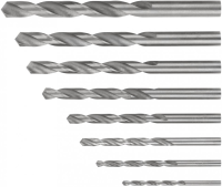 Набор сверл по металлу HSS угол заточки 118° пласт. кейс 8 шт. (3-4-5-6-7-8-9-10мм)