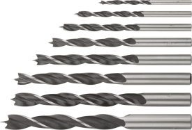 Сверла по дереву (8 шт; 3, 4, 5, 6, 7, 8, 9, 10 мм) FIT