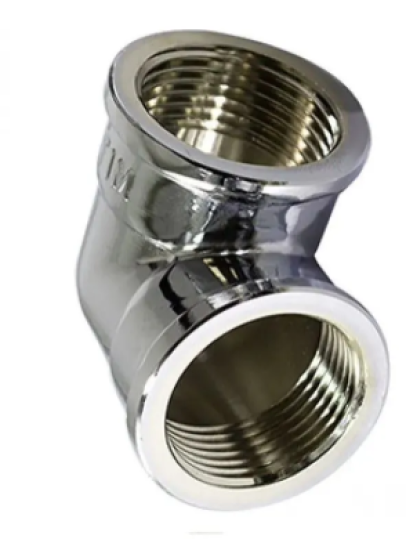 Уголок латунный 1/2 вн/р - вн/р(хром) TIM