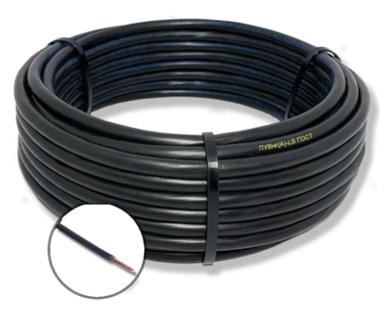 Провод ПуГВнг(А)-LS 1х6 Черный