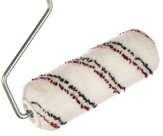 Валик микроволокно белый диам. 40/63 мм; ворс 12 мм 180 мм