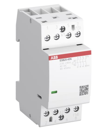 Контактор ABB - ESB25-40N-06, 25A AC-1, катушка 230В AC/DC