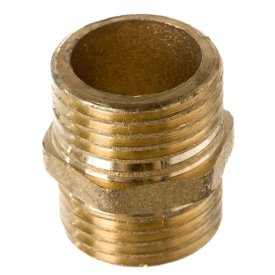 Ниппель резьбовой 1/2 нар/нар рез.(Латунь)