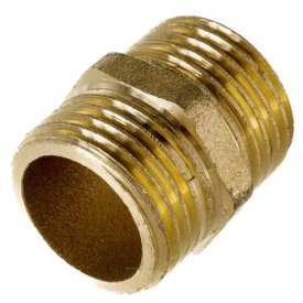 Ниппель резьбовой 1/2 нар/нар рез.(Латунь)