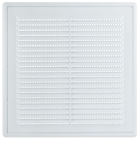 Решетка вентиляционная пластиковая 190x190 мм, съемная, с сеткой