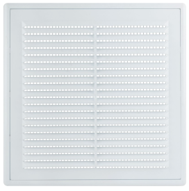 Решетка вентиляционная пластиковая 190x190 мм, съемная, с сеткой