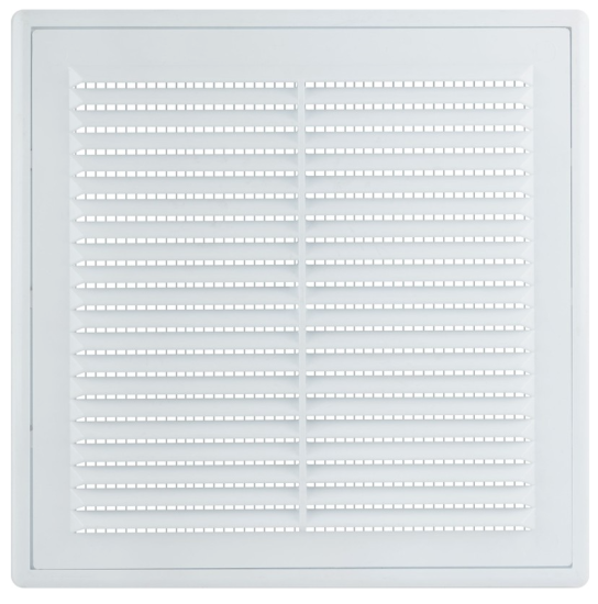 Решетка вентиляционная пластиковая 190x190 мм, съемная, с сеткой