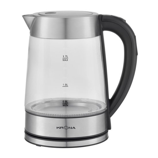 Электрический чайник Krona Digitaler Glas Licht 1,7 л с регулировкой температуры хром