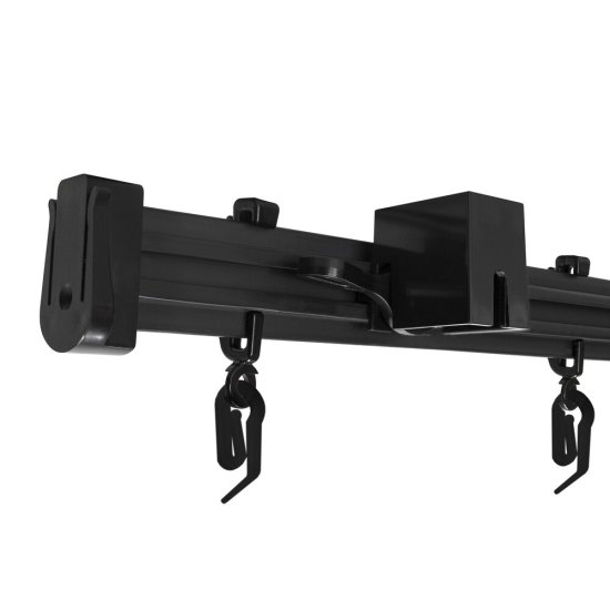 Карниз потолочный пластмассовый однорядный гибкий Лайт 600 см черный