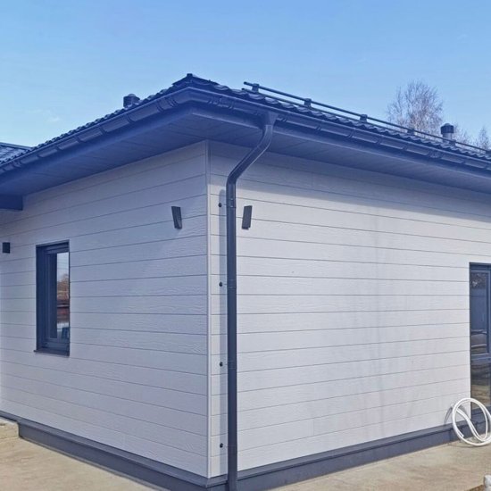 Сайдинг фиброцементный Бетэко Click 3000х190 мм серый RAL 7047