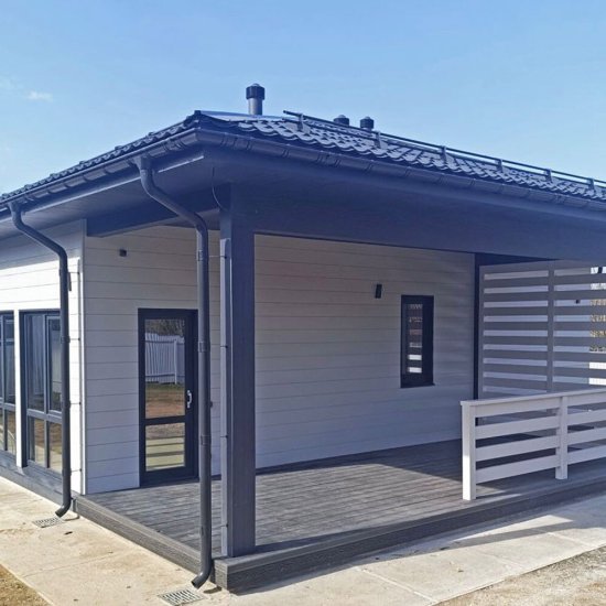 Сайдинг фиброцементный Бетэко Click 3000х190 мм серый RAL 7047