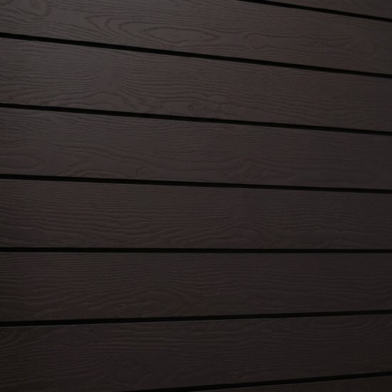 Сайдинг фиброцементный Бетэко Click 3000х190 мм коричневый RAL 8019