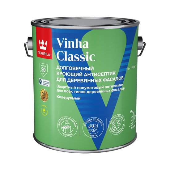 Кроющий антисептик Tikkurila VINHA CLASSIC VVA