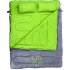 Спальный мешок-одеяло Norfin ALPINE COMFORT DOUBLE 250 GREEN