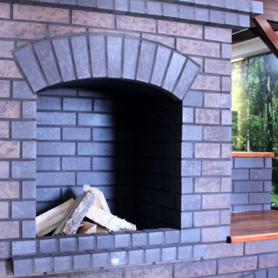 Штукатурка для печей и каминов Терракот серая 25 кг