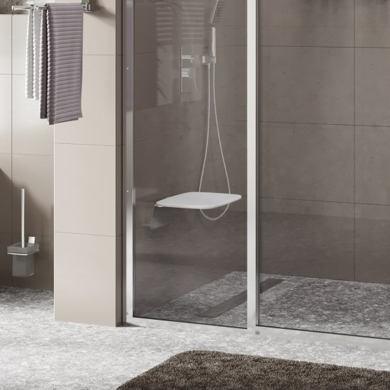 Сиденье для душа WasserKraft полипропилен белое (SS401)