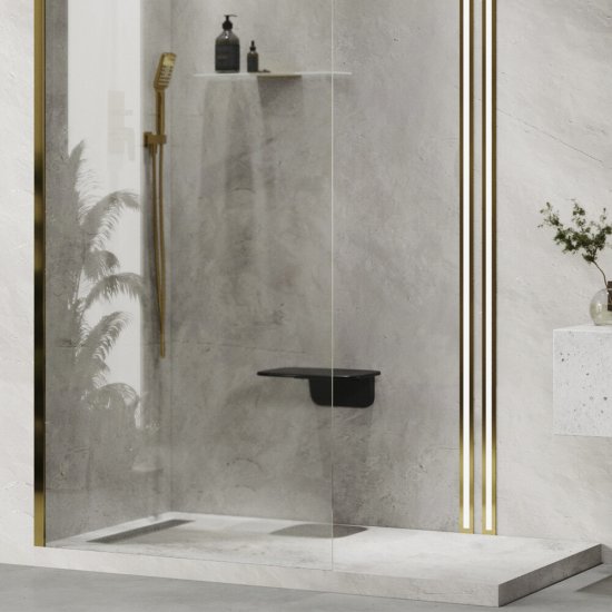 Сиденье для душа WasserKraft полипропилен черное (SS402)