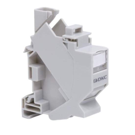 Переходник для модулей Keystone DKC RJ45 на DIN-рейку белый (RNW1DIN)