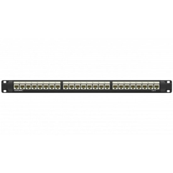 Патч-панель неэкранированная DKC 1U 19 дюйм RJ45 CAT6 24 модуля (RN6PPU24)