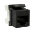 Переходник неэкранированный DKC Keystone 180 градусов RJ45 CAT5е UTP черный (12 шт.) (RNK5EU180BK)