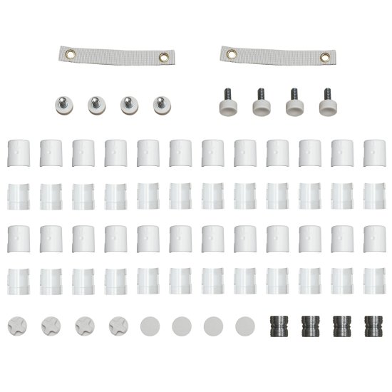 Стеллаж сетчатый KONSENSA 90x35x180 см цвет белый