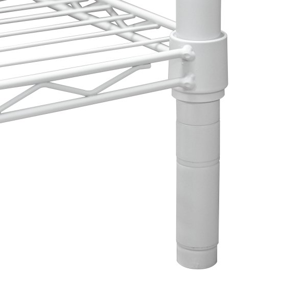 Стеллаж сетчатый KONSENSA 90x35x180 см цвет белый