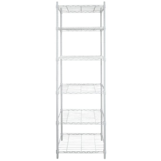 Стеллаж сетчатый KONSENSA 60x35x180 см цвет белый