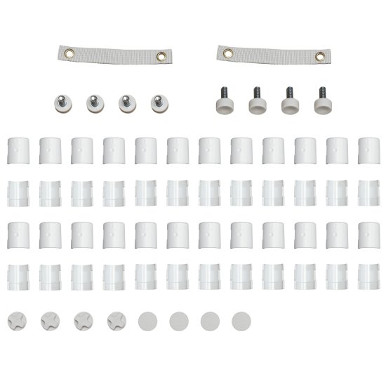 Стеллаж сетчатый KONSENSA 60x35x180 см цвет белый