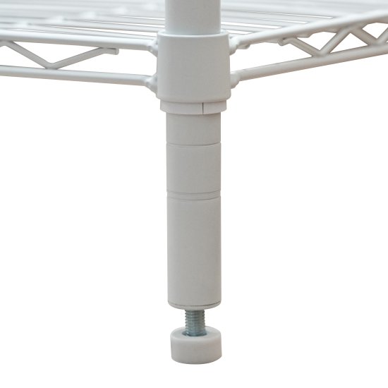 Стеллаж сетчатый KONSENSA 60x35x180 см цвет белый