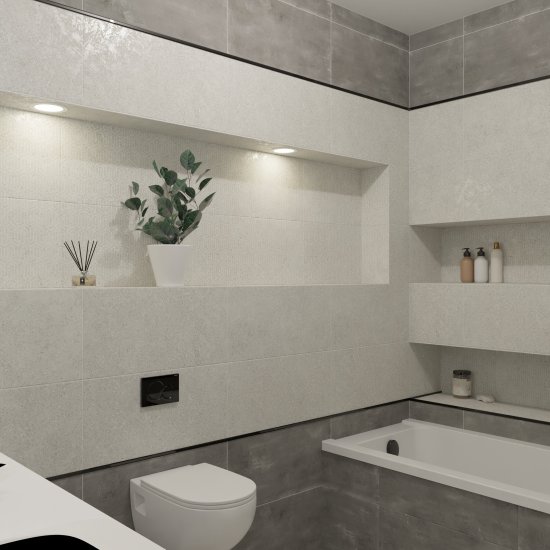 Настенная плитка Axima Оштен 30x60 см 1.62 м² матовая цвет светло-серый