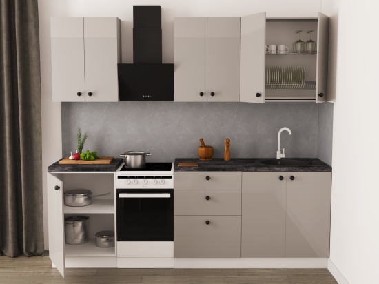 Кухонный шкаф навесной 80x77x35 см KONSENSA ЛДСП цвет белый