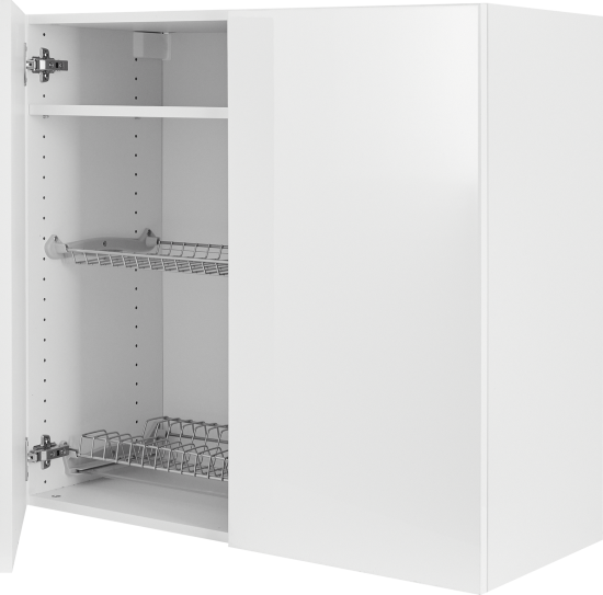 Кухонный шкаф навесной 80x77x35 см KONSENSA ЛДСП цвет белый