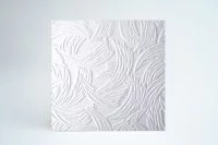 Потолочная плитка полистирол белая Комфорт Пласт Сеул 50x50 см 2 м²