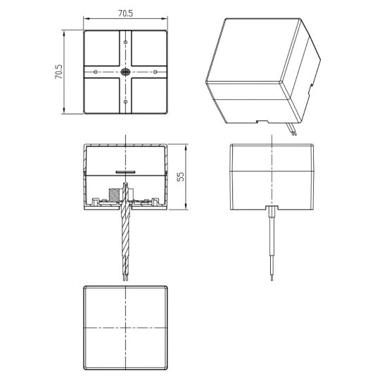 Светильник светодиодный Эра SML-AC-B-6K-04 6500К 3 Вт IP40 черный (Б0050961)