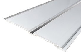 Потолочная панель ПВХ белый/хром 3000x200x8 мм (5 шт.)