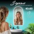 Зеркало с подсветкой фигурное 80х40 см с сенсорным включением Silver Mirrors Blanca (LED-00003102)