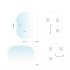 Зеркало с подсветкой овальное 80х50 см с сенсорным включением Silver Mirrors Vero (LED-00003104)