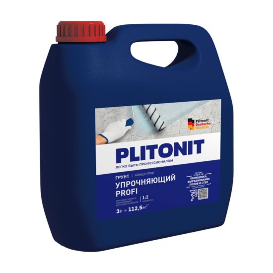 Грунт Plitonit упрочняющий 3 л концентрат 1:2