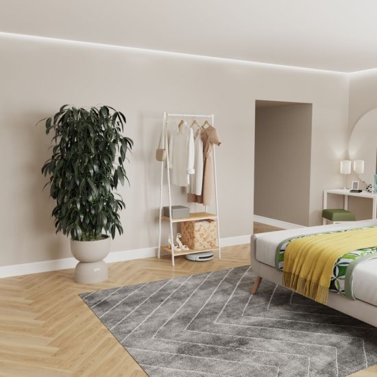 Вешалка напольная гардеробная металлическая белая ЗМИ Алабама 22