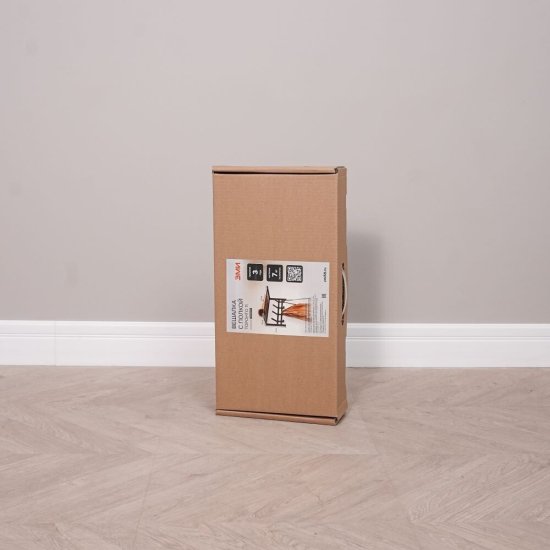 Вешалка настенная с полкой металлическая 4 крючка белая ЗМИ Торонто 11