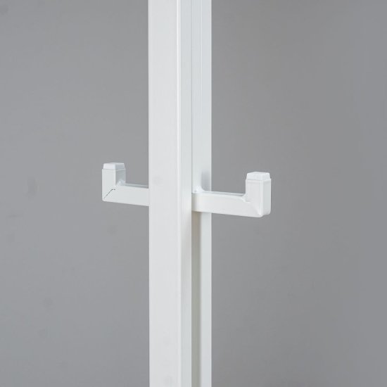 Вешалка напольная металлическая 6 крючков белая ЗМИ Торонто 1