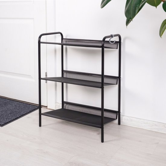 Полка для обуви черная ЗМИ Женева 13