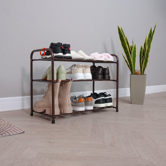 Полка для обуви коричневая ЗМИ Альфа 23