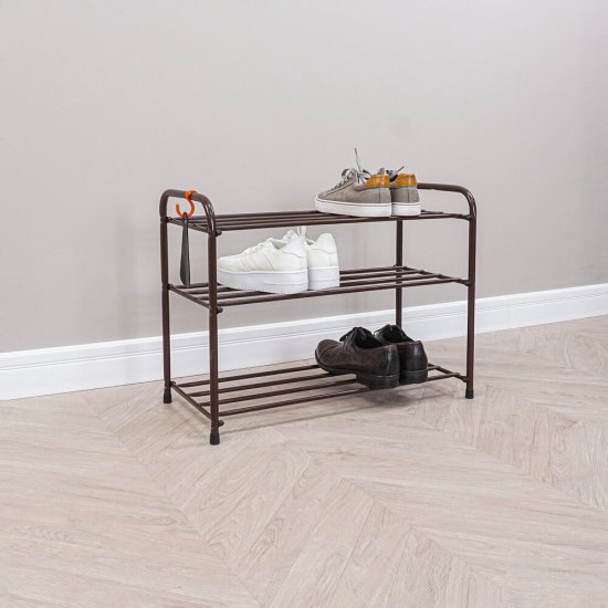 Полка для обуви коричневая ЗМИ Альфа 23