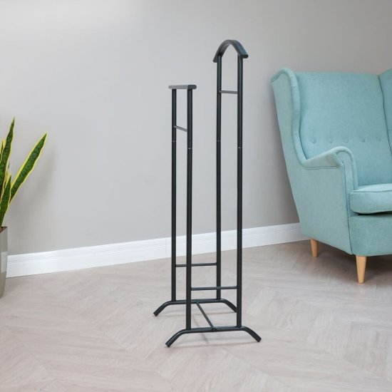 Вешалка напольная костюмная металлическая черная ЗМИ Стиль-3