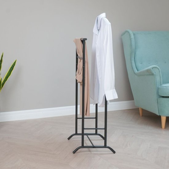 Вешалка напольная костюмная металлическая черная ЗМИ Стиль-3