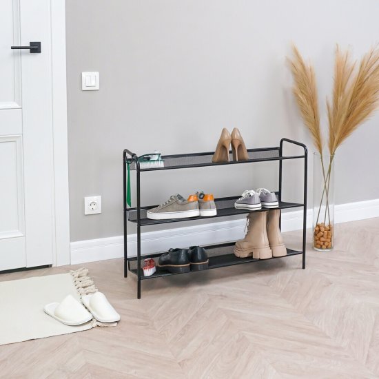 Полка для обуви черная ЗМИ Женева 33