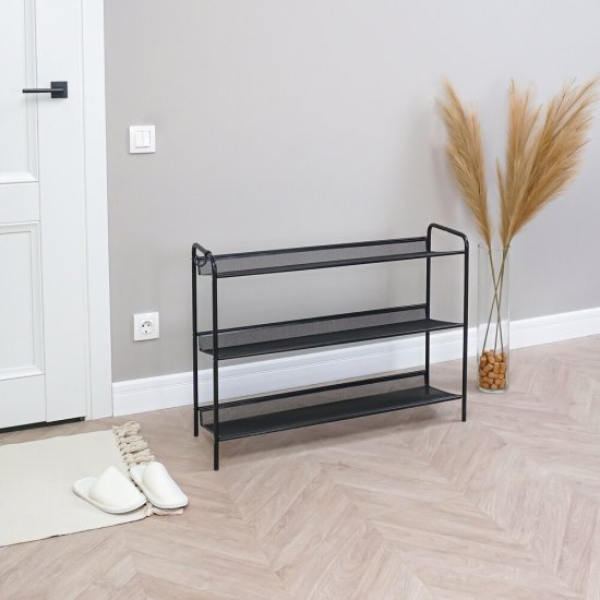 Полка для обуви черная ЗМИ Женева 33