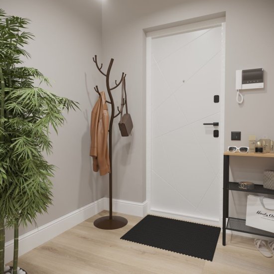 Вешалка напольная металлическая 15 крючков коричневая ЗМИ Дерево