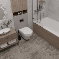 Глазурованный керамогранит Аксима Омаха 60x60 см 1.44 м² матовый цвет серый